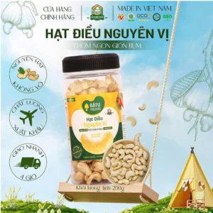 Hạt Điều Nguyên Vị Bà Tư Bình Phước 200g – Giòn rụm, béo bùi tự nhiên – rang củi truyền thống