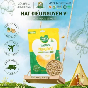 Hạt Điều Nguyên Vị Bà Tư Bình Phước 65g – Giòn rụm, béo bùi tự nhiên – rang củi truyền thống