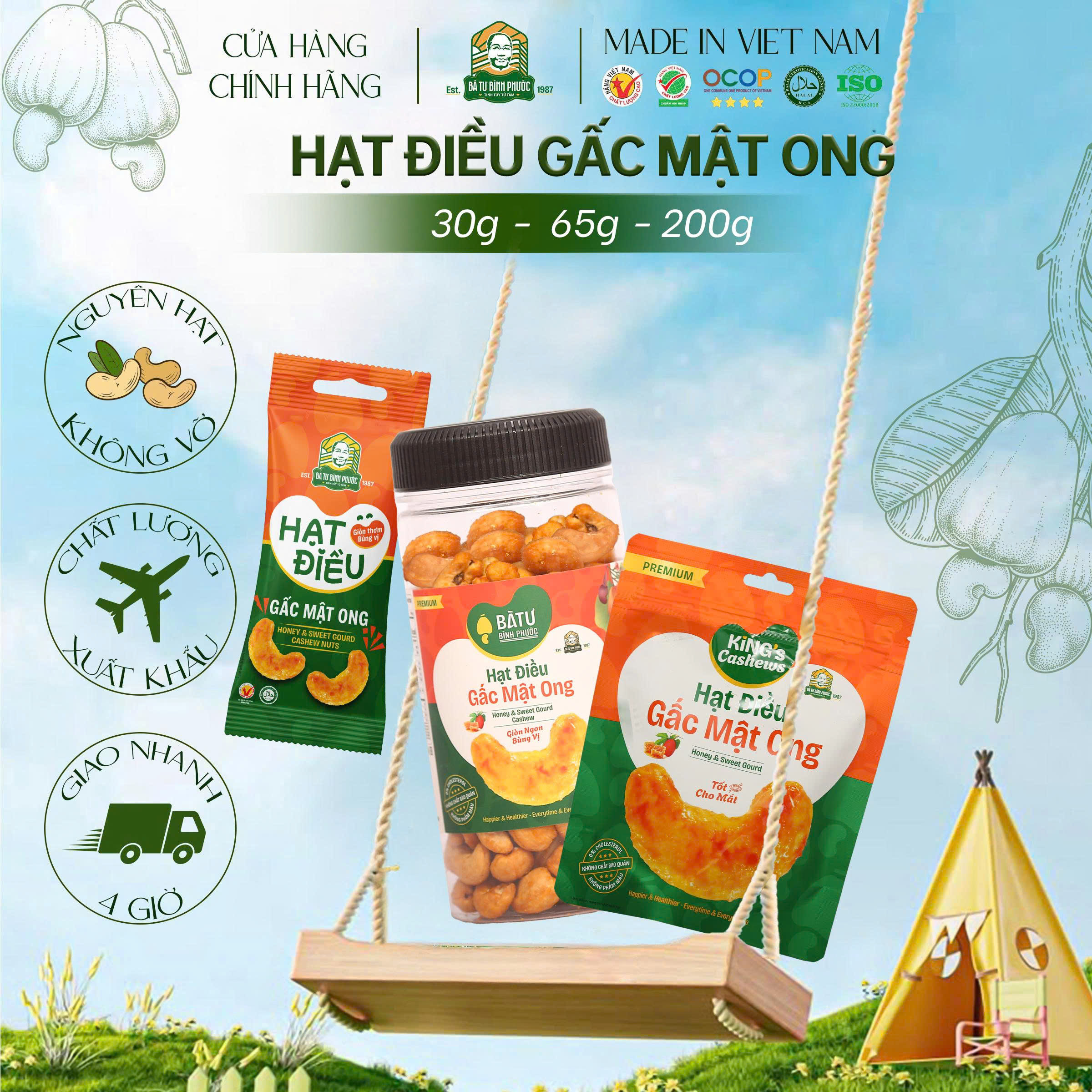 HẠT ĐIỀU GẤC MẬT ONG